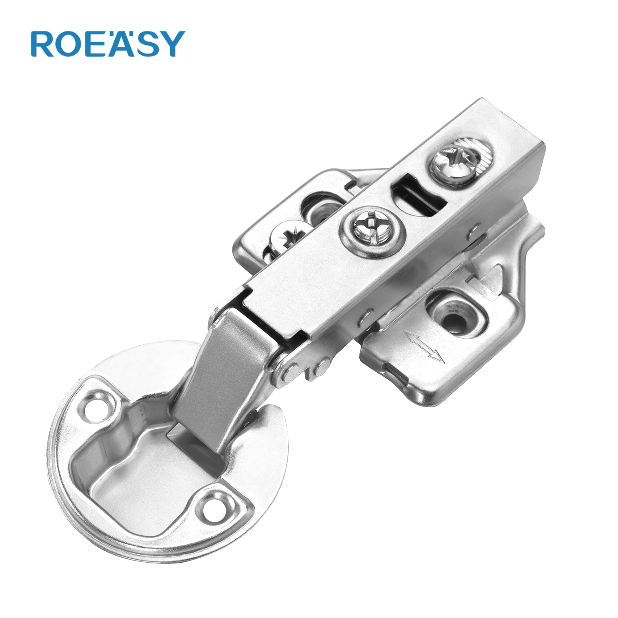Roeasy CH-593A-3D 35mm Round Cup 105 Degree 3D Cabinet Glass Door Hinges