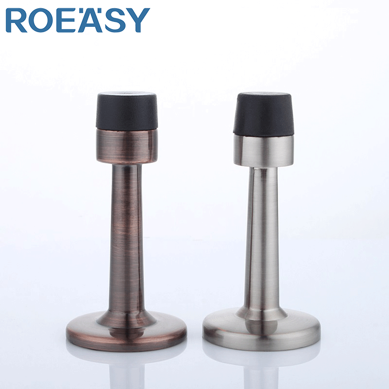 Roeasy 913ORB garage door draft stopper sillicon sliding unique door stoppers stainless steel door stopper with rubber for Home