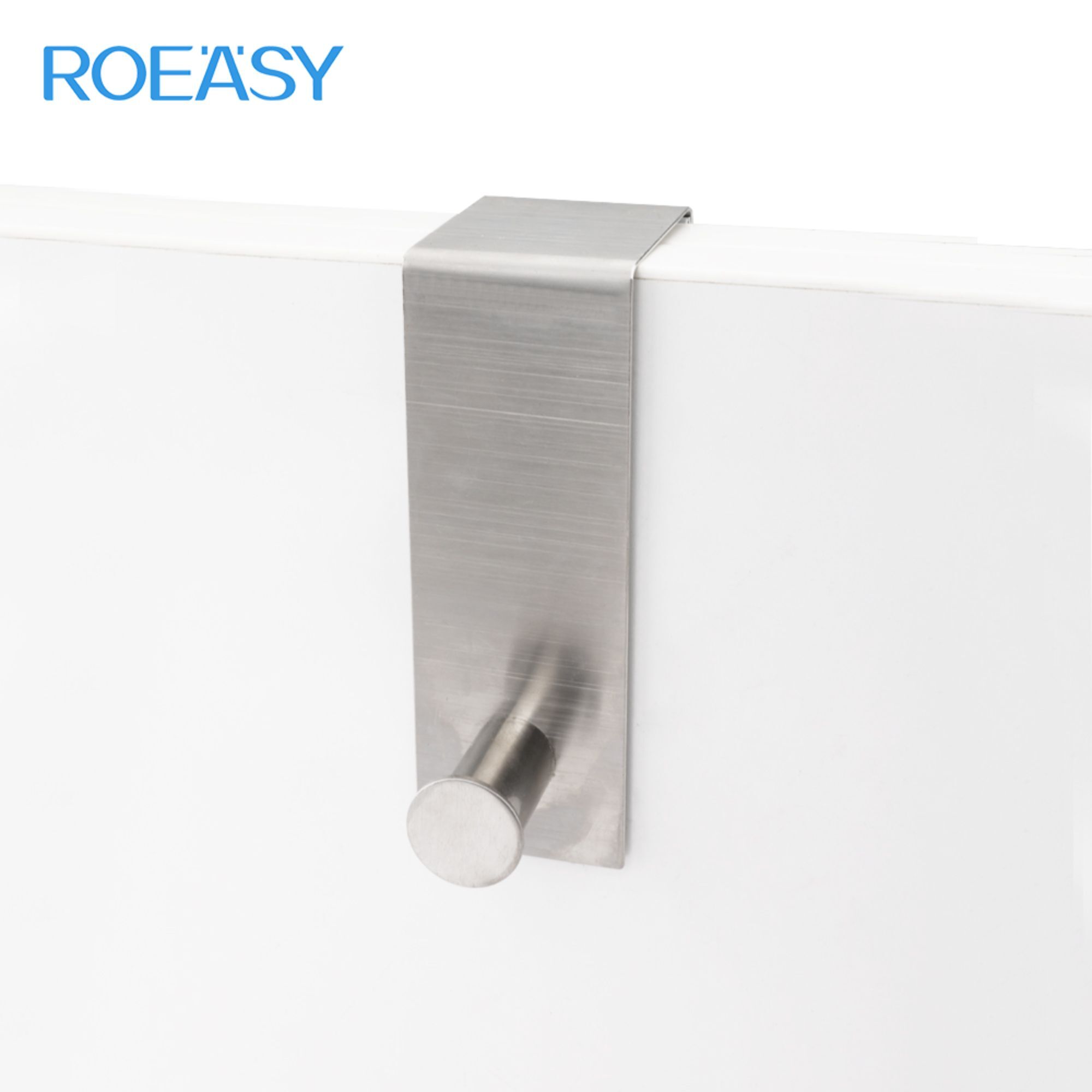 ROEASY FCS016 Metal Over Door Hanger Hook Stainless Steel Cabinet Over Door Hooks