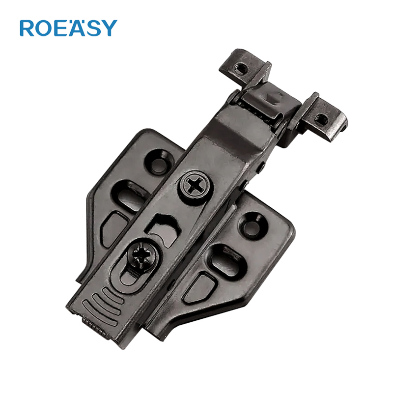 Roeasy CH-693A-BN Black Nickle Soft Close Aluminum Frame Cabinet Door Hinges