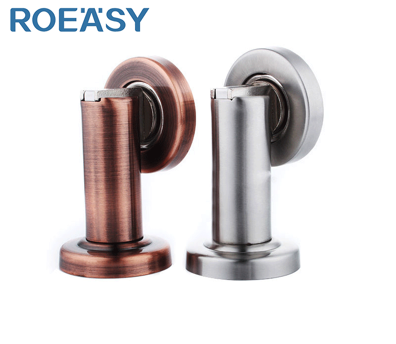 Roeasy DH806 High Quality Factory Price Stopper Stainless Steel Floor Mounted Door stopper Holder Door Stopper Magnetic