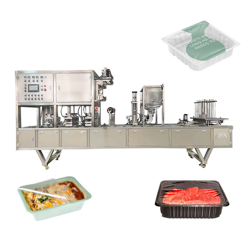 LG-GF303 Automatic Food Tray Sealing Machine Plastic Tray Sealing Machine