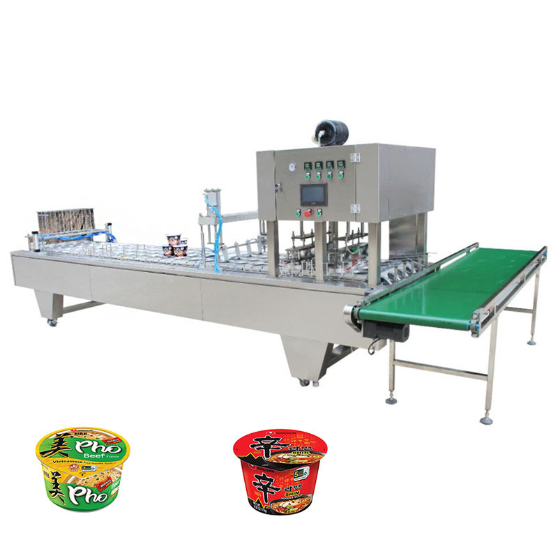 Automatic Linear Instance Noodle Cup Sealing Machine