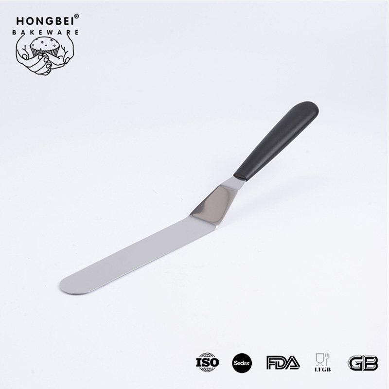 HONGBEI Angled Icing Spatula, Stainless Steel Offset Spatula, Cake